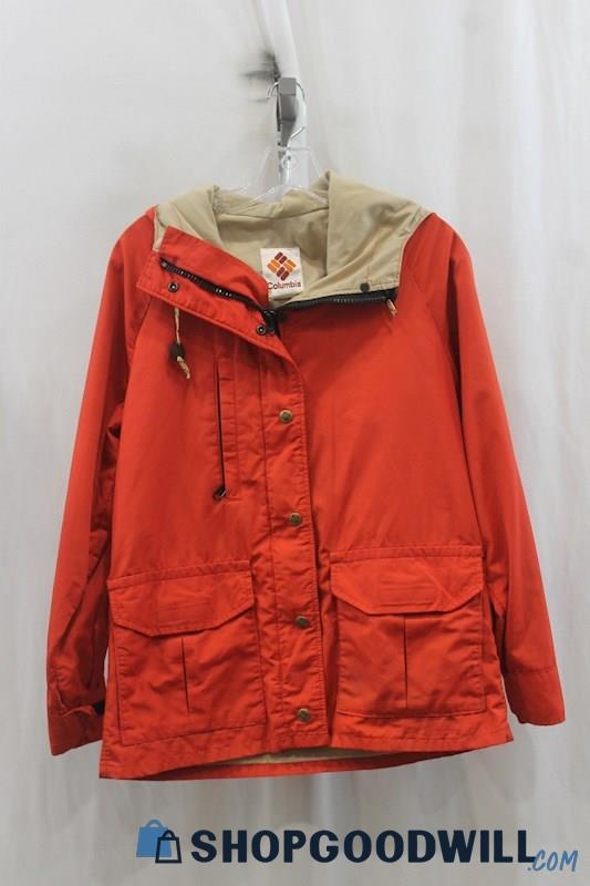 Vintage Columbia Women's Red Rain Jacket SZ M