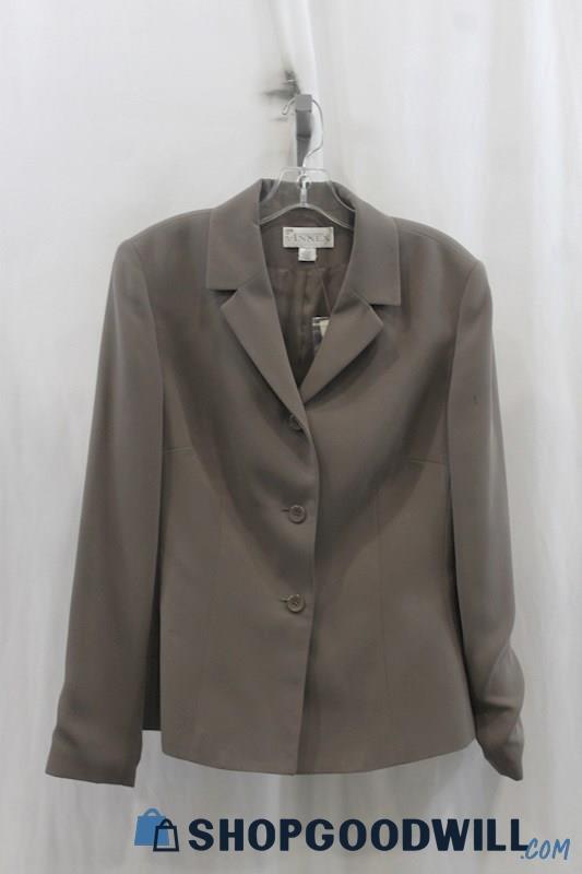 NWT Causal Corner Women's Gray Blazer SZ 14