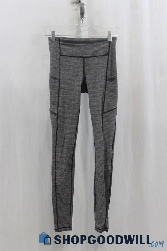 Lululemon Women's Heather Gray Legging Pant SZ 4