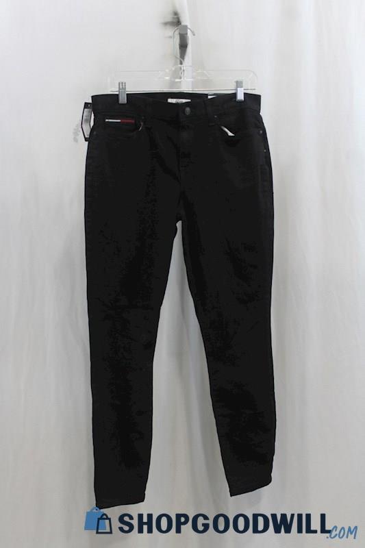 NWT Tommy Hilfiger Womens Black Skinny Jeans Sz 10