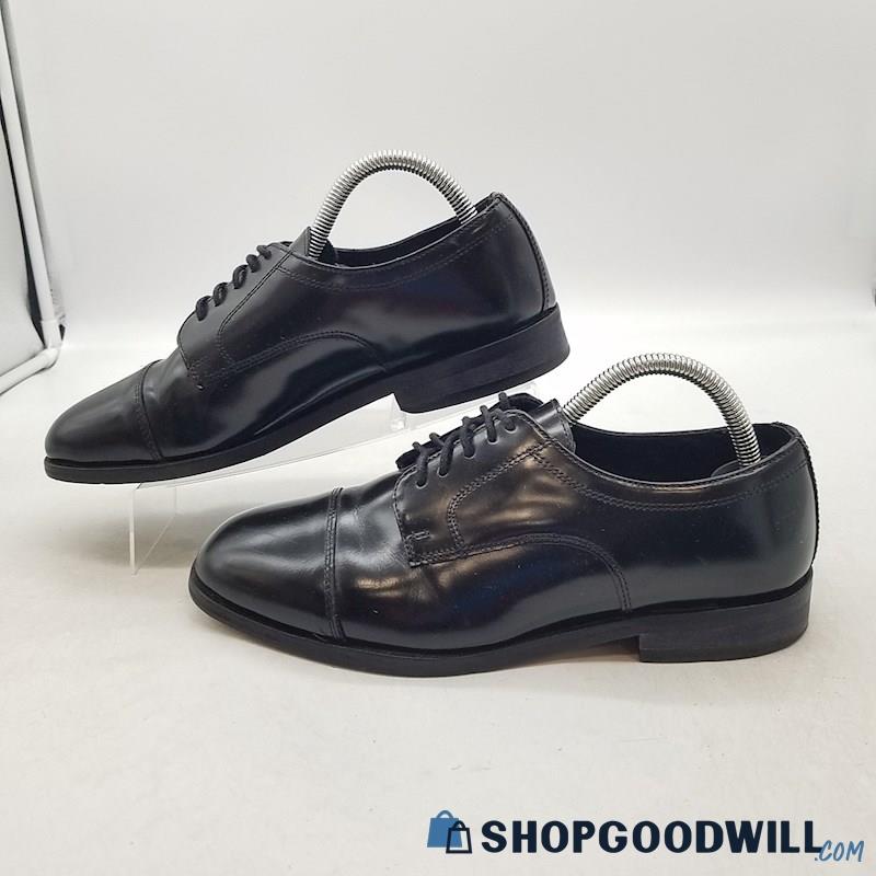 Nunn Bush Men's Maddox Black Leather Cap Toe Oxfords Sz 8