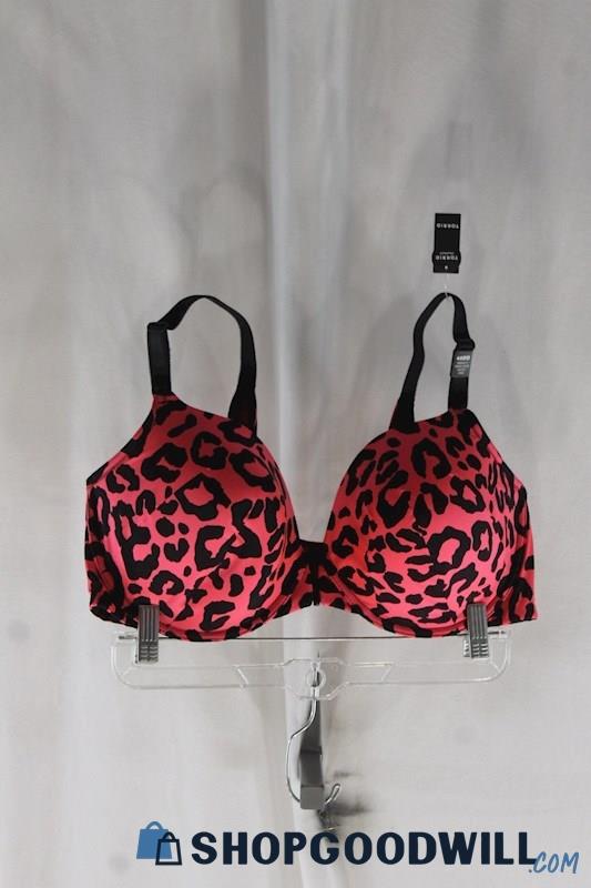 NWT Torrid Women's Pink/Black Leopard Print T-Shirt Bra SZ 40DD