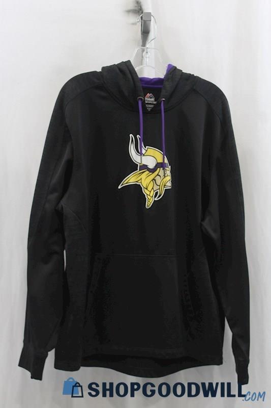 NFL MN Vikings  Mens Black Hoodie Sz L