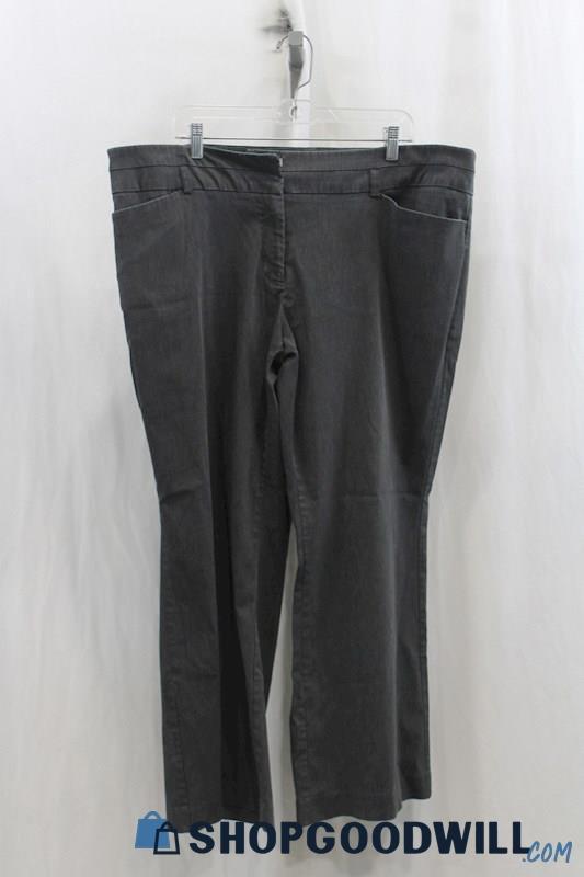 Lane Bryant Womens Heather Charcoal Bootcut Dress Pants Sz 22P