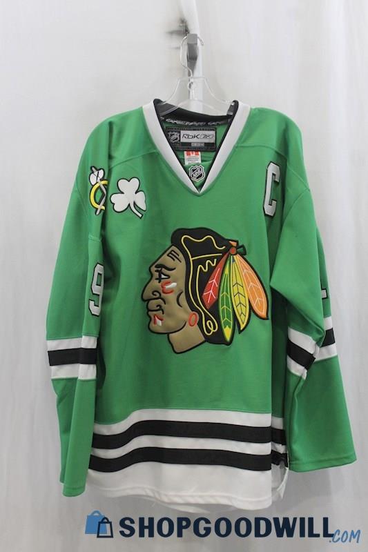 NHL Chicago Blackhawks #19 TOEWS Mens Green Jersey Sz 52