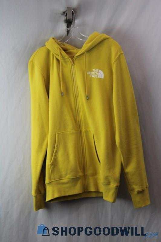 The North Face Men's Yellow Full Zip Sweater Sz M