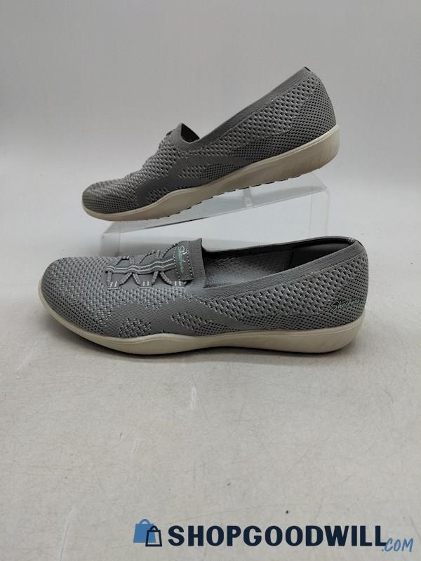 Skechers Newbury Street Women's Gray Slip On Shoes SZ 6.5