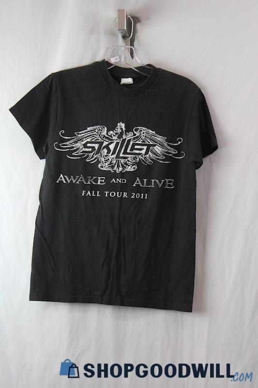 Skillet Women's Black Awake And Alive Tour 2011 T-Shirt Sz S