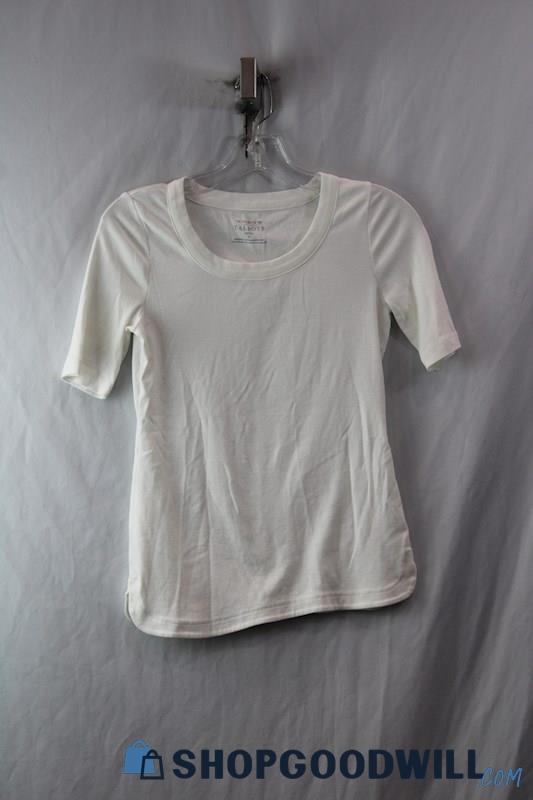 Talbots Women's White T-Shirt SZ PP