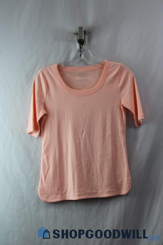 Talbots Women's Coral 1/4 Sleeve T-Shirt SZ P