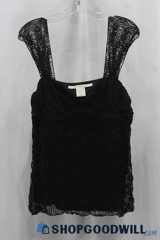 NWT Max Studio Womens Black Textured Blouse Sz XL