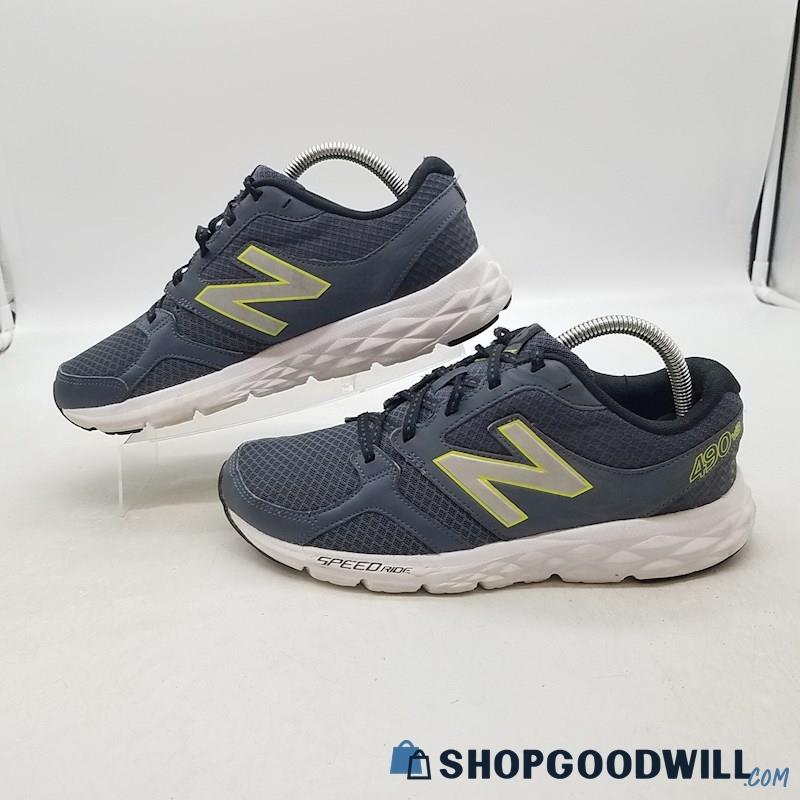 New Balance Men's 490 V3 Dark Blue Synthetic Sneakers Sz 8