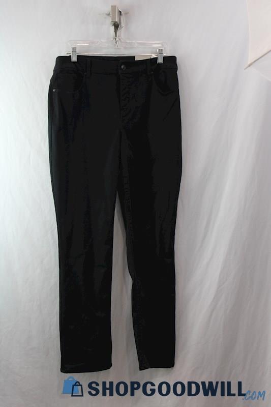 NWT Chico's Women's Black Slimming Straight Leg Girlfriend Jeans sz 12R