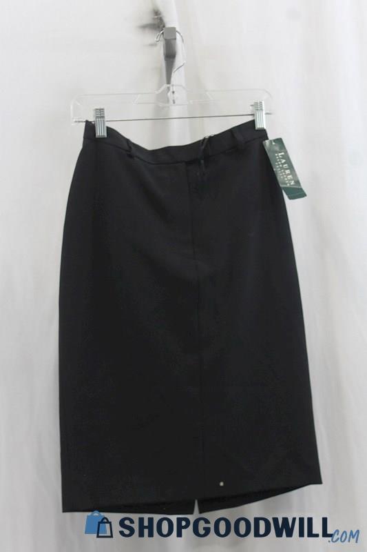 NWT Lauren Ralph Lauren Womens Black Pencil Skirt Sz 4