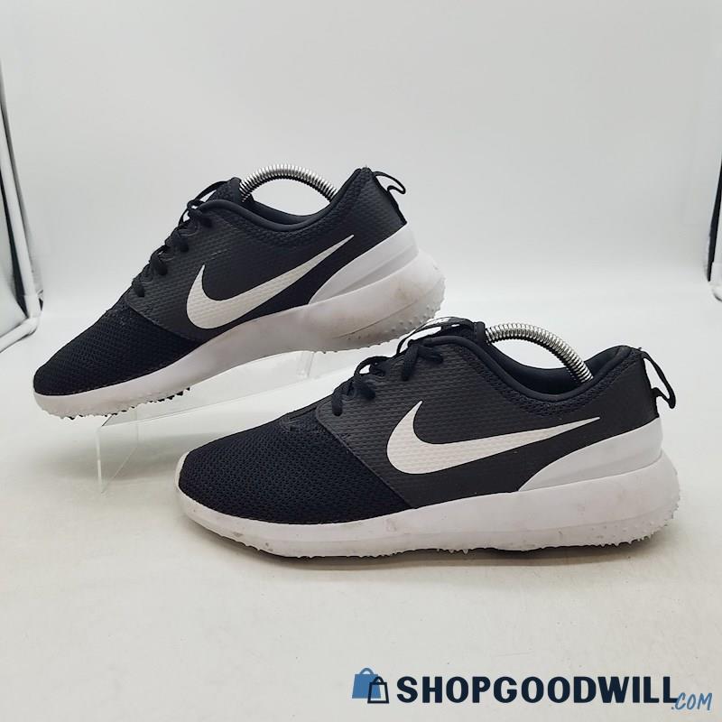 Nike Women's Roshe Golf Black Mesh Golf Shoes Sz 9.5