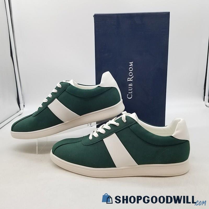 Club Room Men's Edwin Green Faux Leather Sneakers Sz 11.5