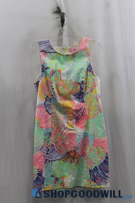 Lily Pulitzer Womens Multicolor Pattern Sheath Dress Sz 4