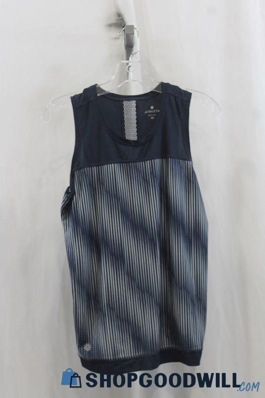 Athleta Womens Navy Stripe Tech Tank Sz XS