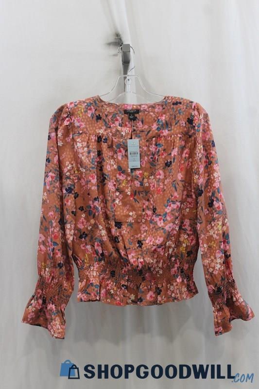 NWT Ann Taylor Womens Mauve Floral Blouse Sz PS