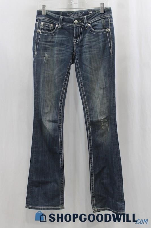 Miss Me Women's Blue Wash Bootcut Jean SZ 26