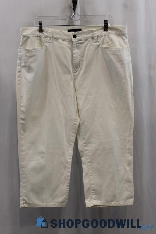 Lauren Ralph Lauren Womens White Capri Pants Sz 16