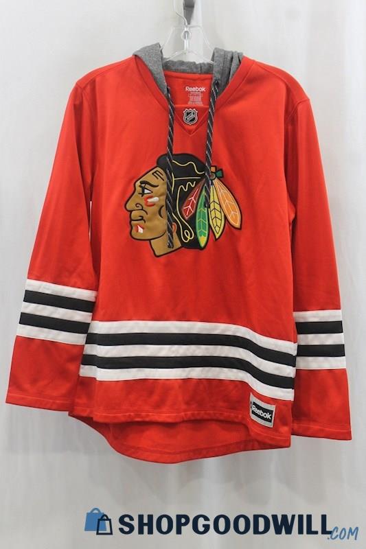 NHL Women's Red/Black Chicago Blackhawks Hockey Jersey SZ L