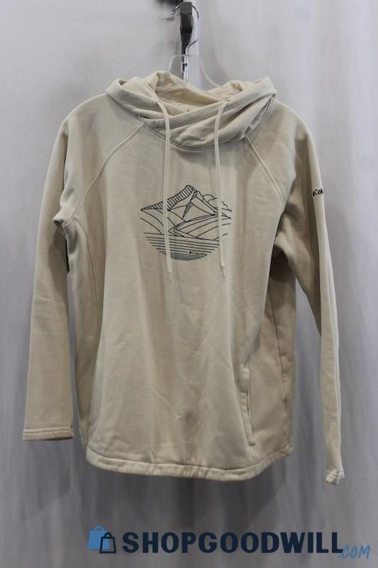 Columbia Women's Beige Graphic Pullover Hoodie SZ S