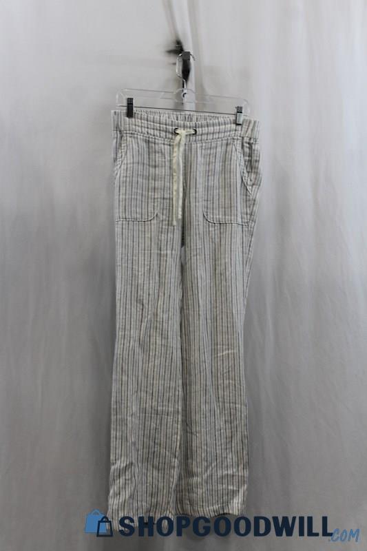 Athleta Womens Blue/White Stripe Pullon Pants Sz 4T