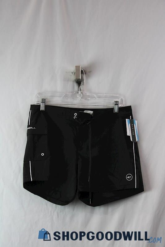 NWT O'Neill Women's Black Pocket Pull On Hyperfreak Swim Short SZ 5