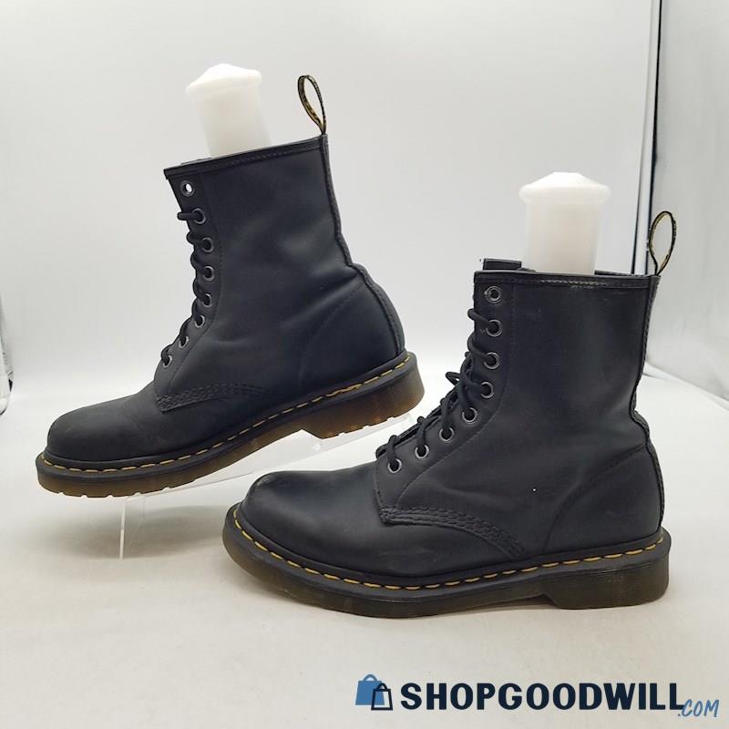 Dr. Martens Men's 1460 Black Smooth Leather Combat Boots Sz 9-9.5 Eu 41