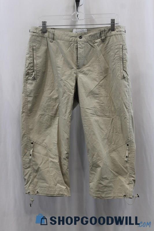 Columbia Womens Beige Utility Capri Pants Sz 10