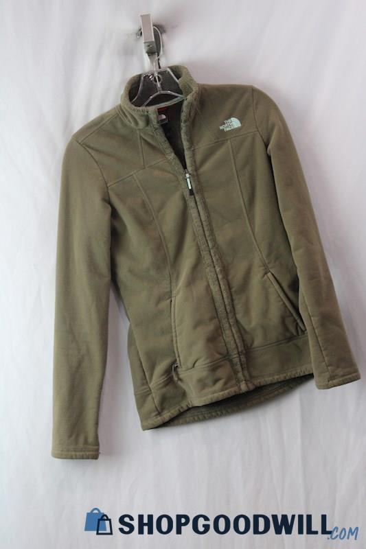 The North Face Women's Brown Full Zip Up Sweater Jacket SZ S