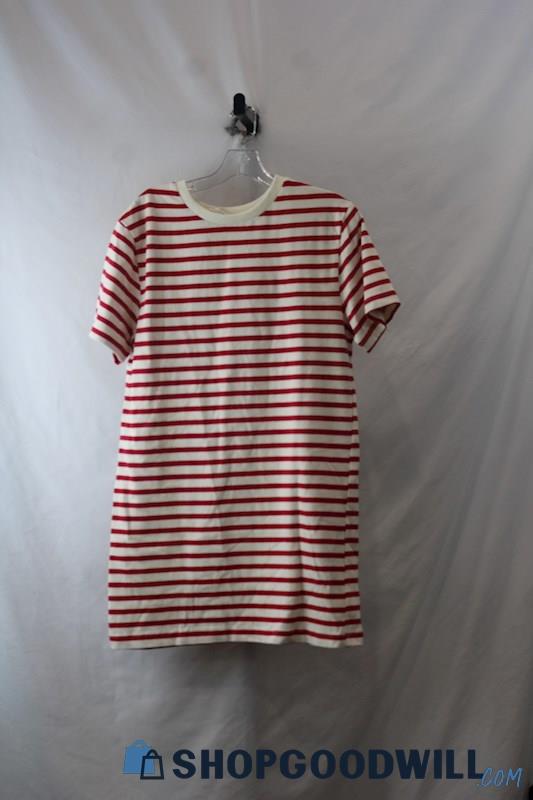 Ellison Woman's Red/White Shirt Dress sz S