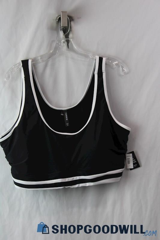 NWT Torrid Women's Black/White Sports Bra SZ 4