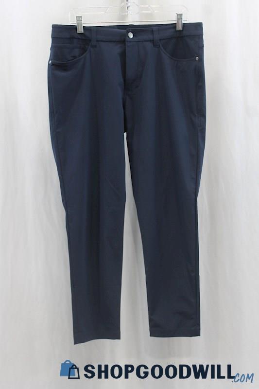 Lululemon Mens Navy Skinny Tech Pants Sz 33