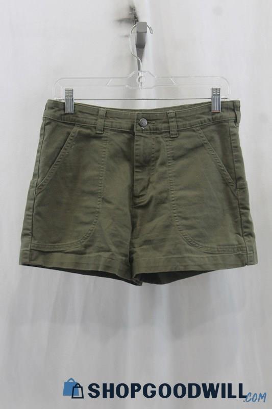 Patagonia Womens Olive Green Utility Shorts Sz 6