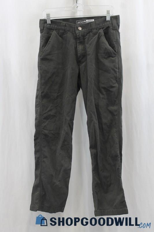 Carhartt Mens Dark Gray Utility Pants Sz 31x30