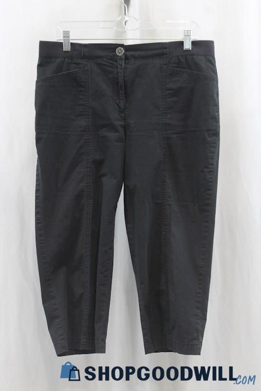 Chicos Womens Black Capri Pants Sz S