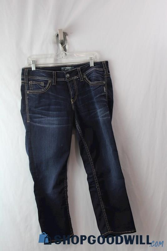 Silver Jeans Women's Blue Cropped Jeans sz 32