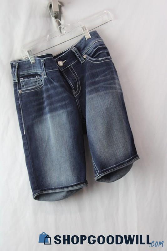 Silver Jeans Women's Blue Mid Bermuda Shorts SZ 31