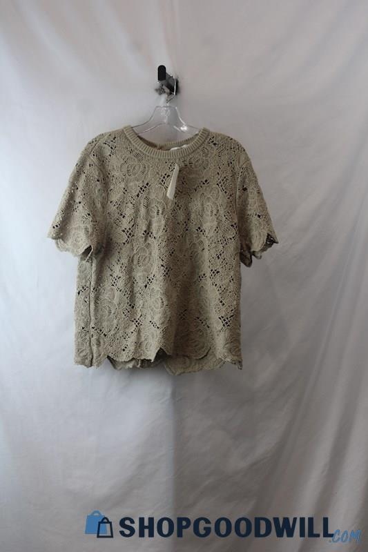 NWT Abercrombie & Fitch Woman's Brown Shirt sz L