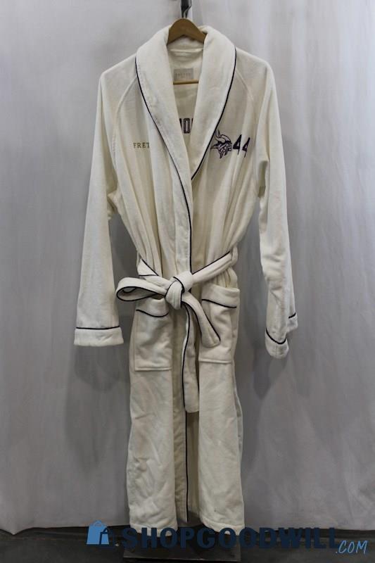 Frette 1860 x MN Vikings #44 BOONE Mens White Robe Sz 2XL