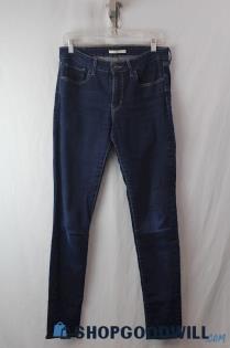 levi's Women's Dark Blue 711 High Rise Skinny Jean SZ 30