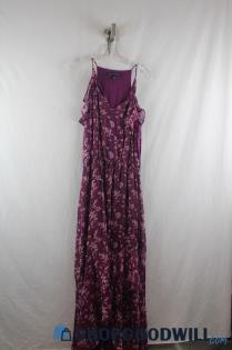 White House Black Market Women's Purple Tank Dress SZ 8