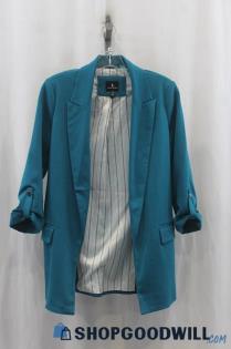 Jules & Leopold Women's Teal Open Blazer SZ XS