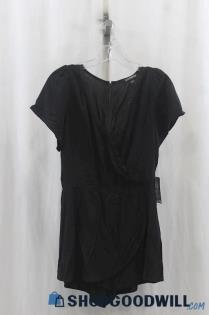 NWT Express Womens Black Surplice Romper Sz 4