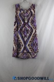 NWT J. Jill Women's Purple Tank Shirt SZ M