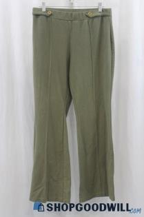 Michael Kors Women's Green Flared Pant SZ L