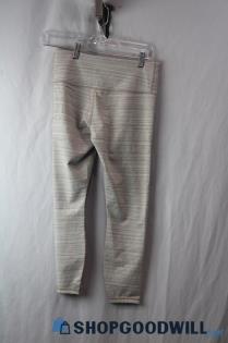 Athleta Women's Beige/White Patterned Leggings Sz SP