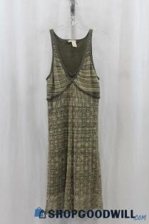 DKNY Jeans Womens Olive Green Knit Sundress Sz M